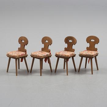 BARNSTOLAR, trä, 1970/80-talet.