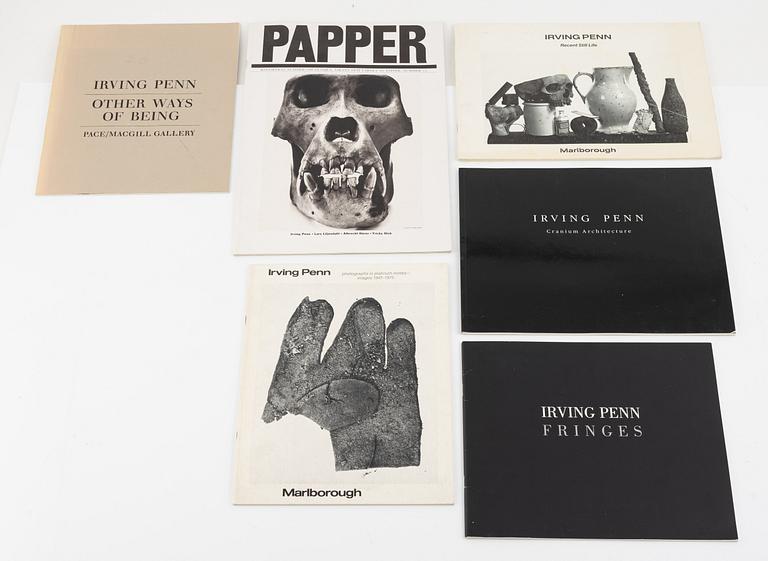 Irving Penn, samling fotoböcker och publikationer, 23 delar.