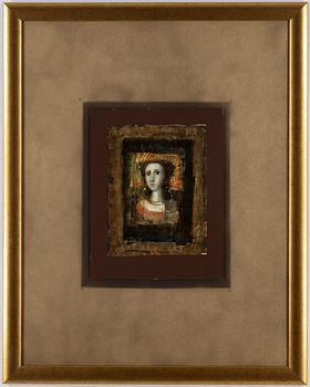 MERSAD BERBER, blandteknik, signerad Berber M och daterad 1974.