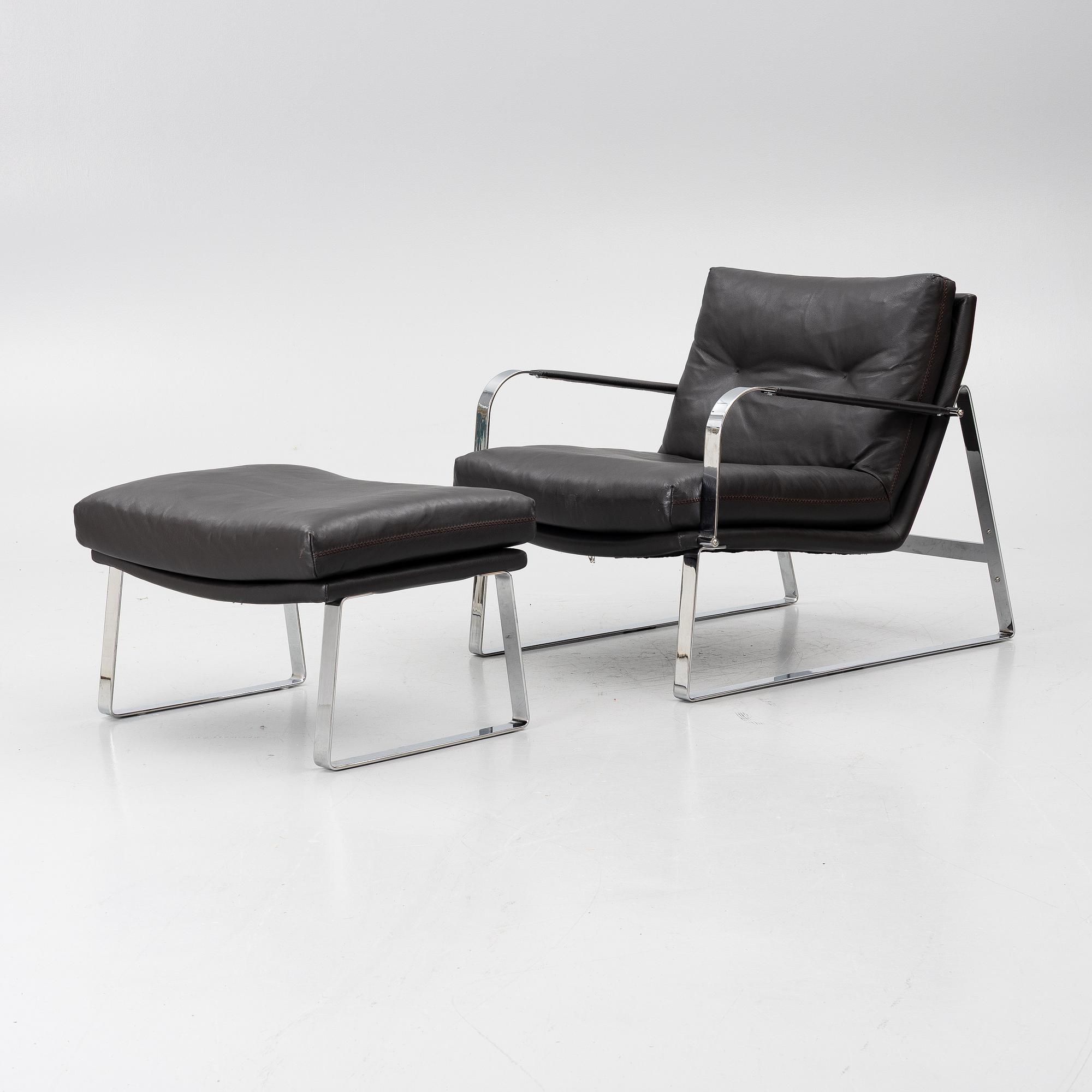Lenka Teilmann, armchair with footstool, “Shabby”, Conform, 2000s.