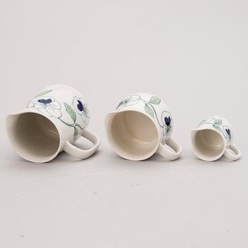 SYLVIA LEUCHOVIUS, 84 osaa, posliinia, "Sylvia", Juhla-astiasto, Rörstrand, 1900-luvun loppupuoli.