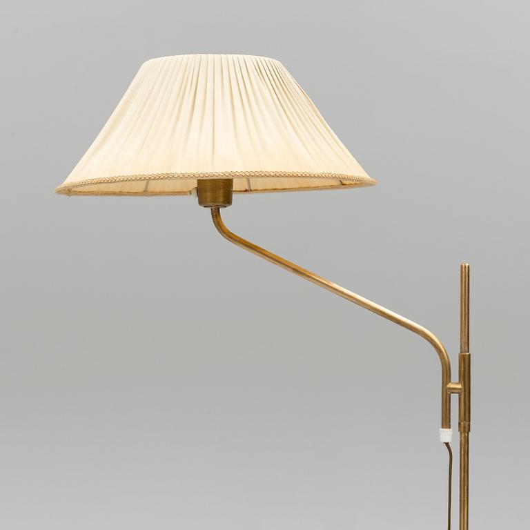 A second half of the 20th century brass floor light, Nordiska Kompaniet.