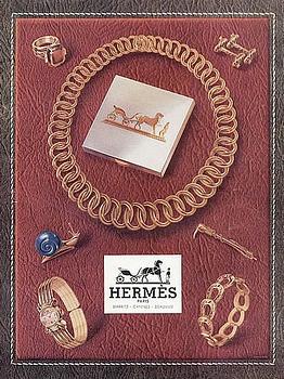 HERMÈS, ''Cordage Noued'', ett par manschettknappar, ca 1950/60-tal.