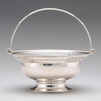 An English early 19th century silver basket, mark of William Allen III, London 1804.