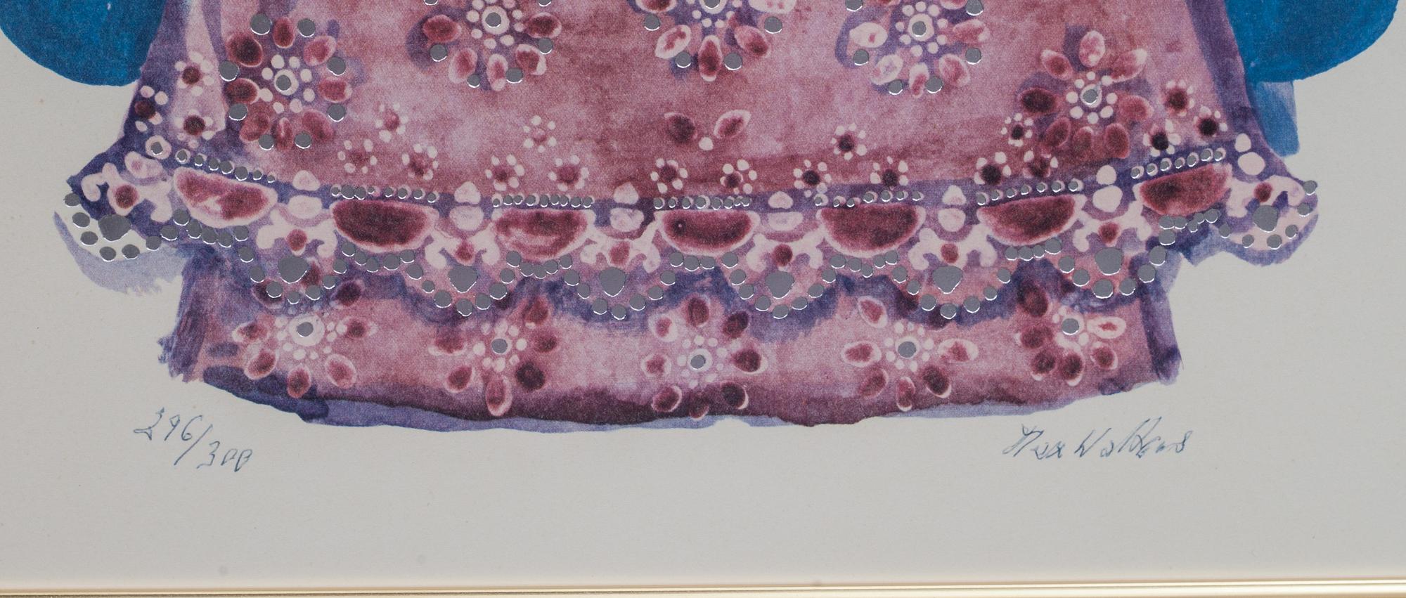 MAX WALTER SVANBERG, offsettryck med metallprägling, signerat och numrerat 396/300.