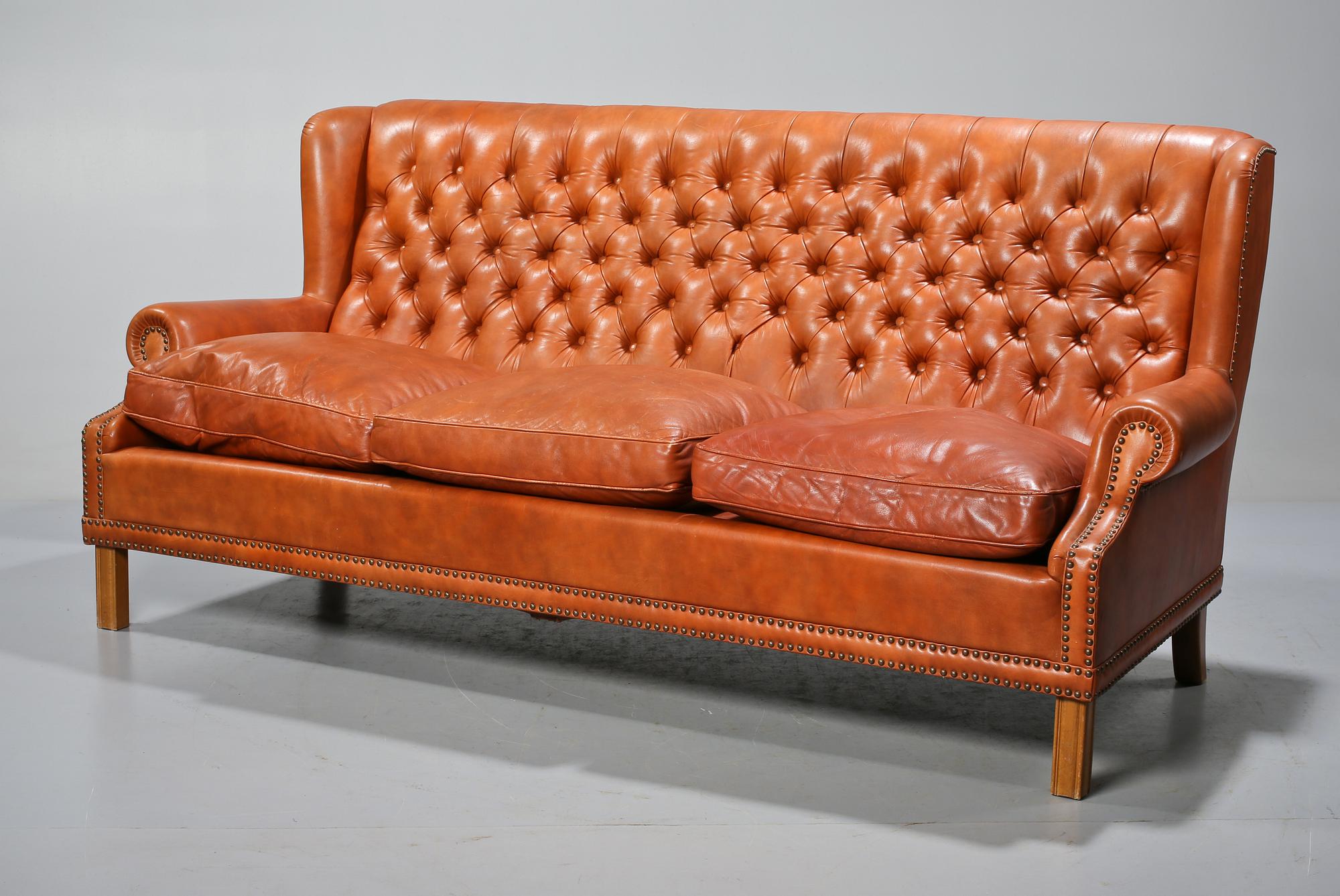 SOFFA, Engelsk stil, AB O. H Sjögren, Tranås, 1900-tal.
