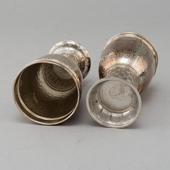 Three silver items from G. Keller, Paris, France and Germany, 20th Century.