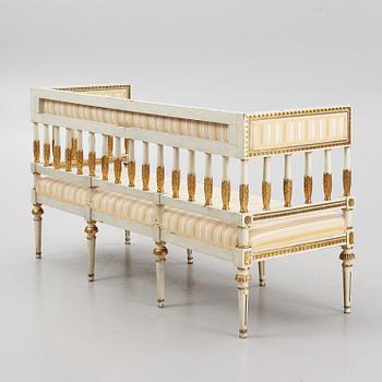 A late Gustavian-style sofa, circa 1900.