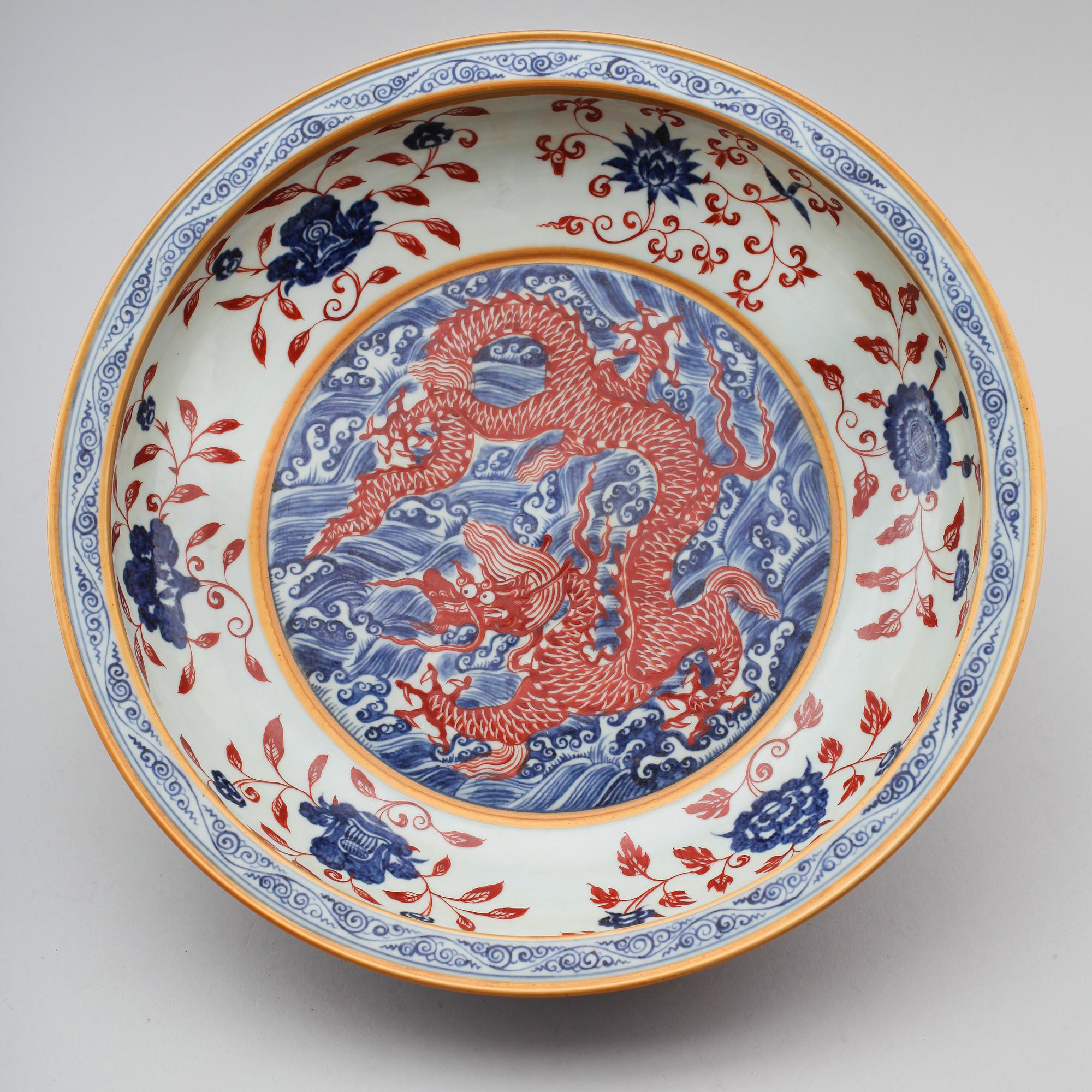 SKÅLFAT, porslin, Kina, 1900-/2000-tal.