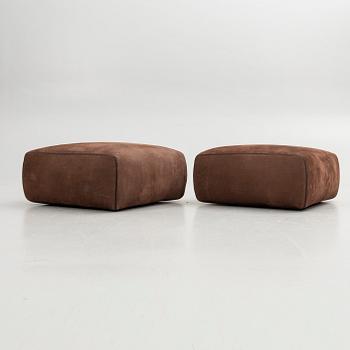 Rodolfo Dordoni, Poufs, a pair, "Botero", Minotti, Italy.