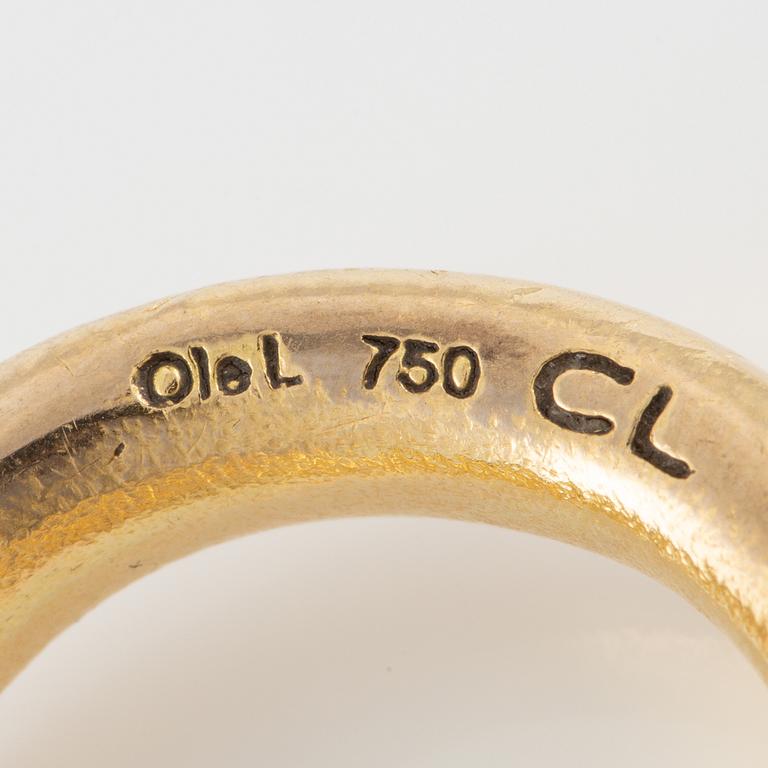 Ole Lynggaard, "Love ring", 18K gold with brilliant-cut diamonds.
