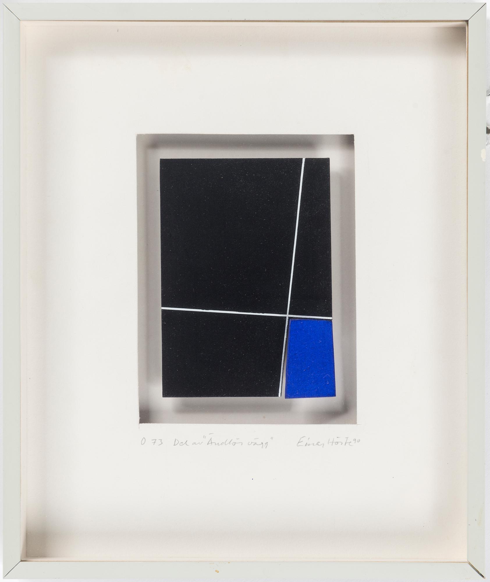 EINAR HÖSTE, blandteknik, signerad och daterad -90.