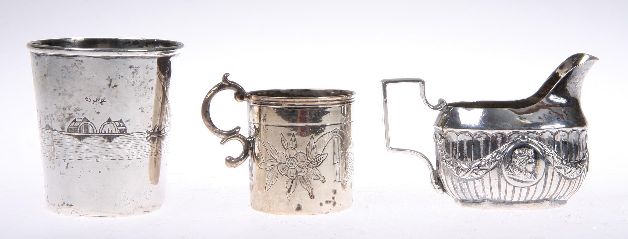 PARTI SILVER, 16 delar, bl a England, 1900-tal. Tot 438 gr.