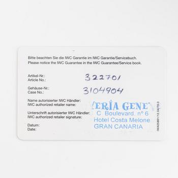 IWC, Ingenieur, armbandsur, 42,5 mm.