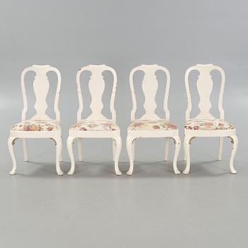 Four chairs, early 20th century.