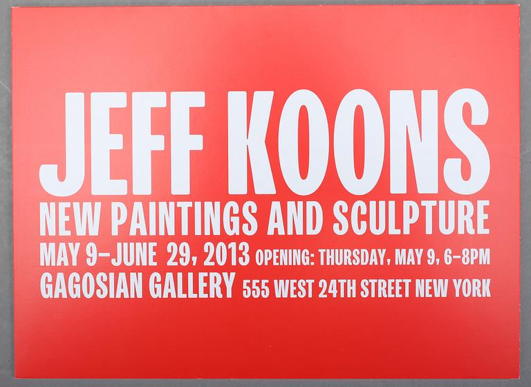 INVITATIONCARDS / INBJUDNINGSKORT, 30 st, mellan 2007-2014, bl a Damien Hirst, Cindy Sherman, Jeff Koons.