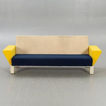 An 1970s Knoll sofa designed by Ettore Sottsass.