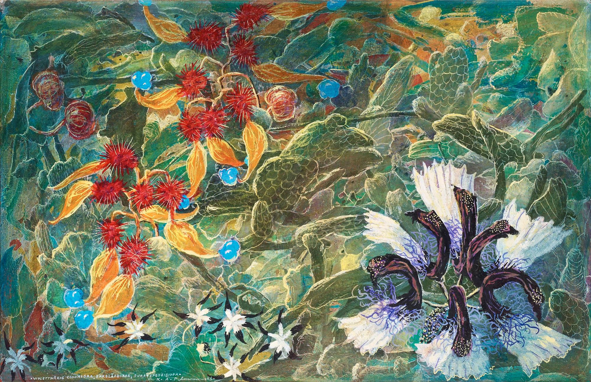 Karl Axel Pehrson, Violet coronigra, beetle, black tip anemone.