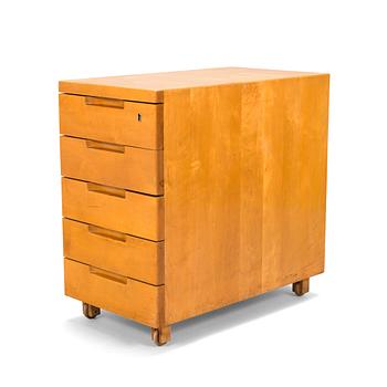 Alvar Aalto, An early 1930s 'B96' drawer unit for O.Y. Huonekalu- ja Rakennustyötehdas A.B. Finland.