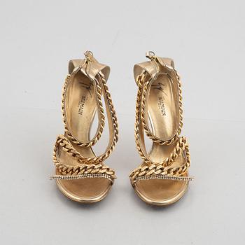 Guiseppe Zanotti for Balmain, a pair of sandals, size 39 1/2.