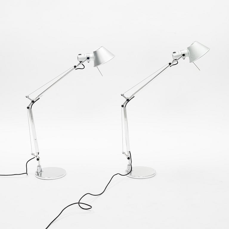 Michele De Lucchi & Giancarlo Fassina, skrivbordslampor, ett par, "Tolomeo", Artemide, Italien.