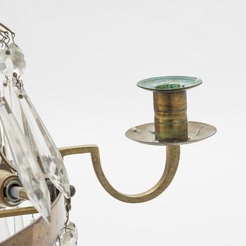 A Gustavian style chandelier, from around the year 1900.