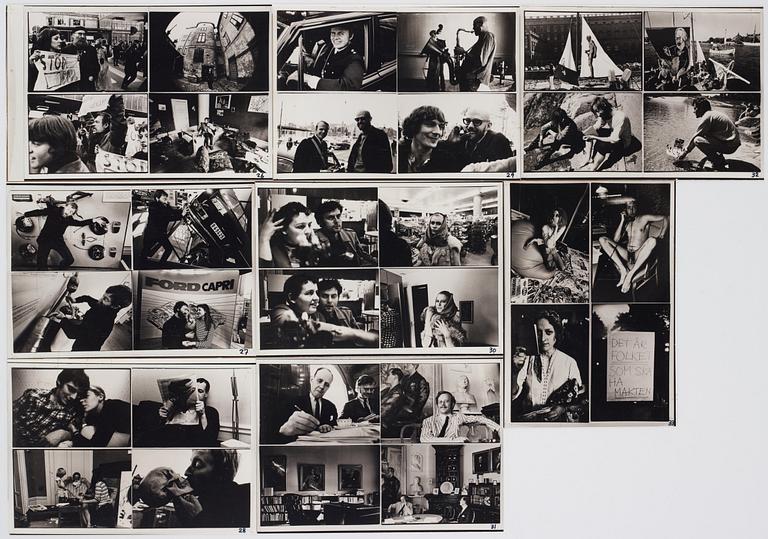 Carl Johan De Geer, photographs, seven photo collages 1958-1979.