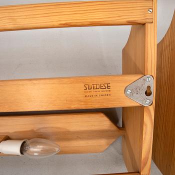 Yngve Ekström, wall shelves/bedside shelves, a pair for Swedese, late 20th century.