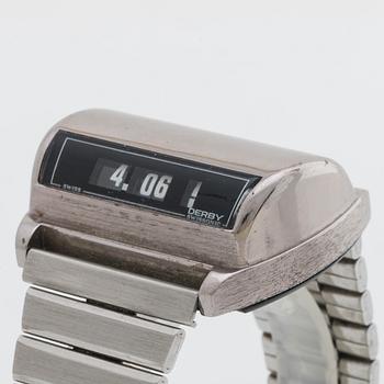 Wrist watch, Derby Swissonic, 1970's.