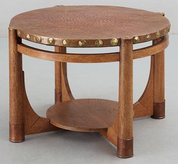 An Swedish Art Noveau oak table, possibly designed by
Carl Westman,