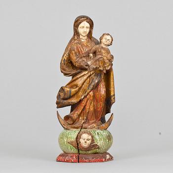 SKULPTUR, trä, sydeuropa. 1700-tal.