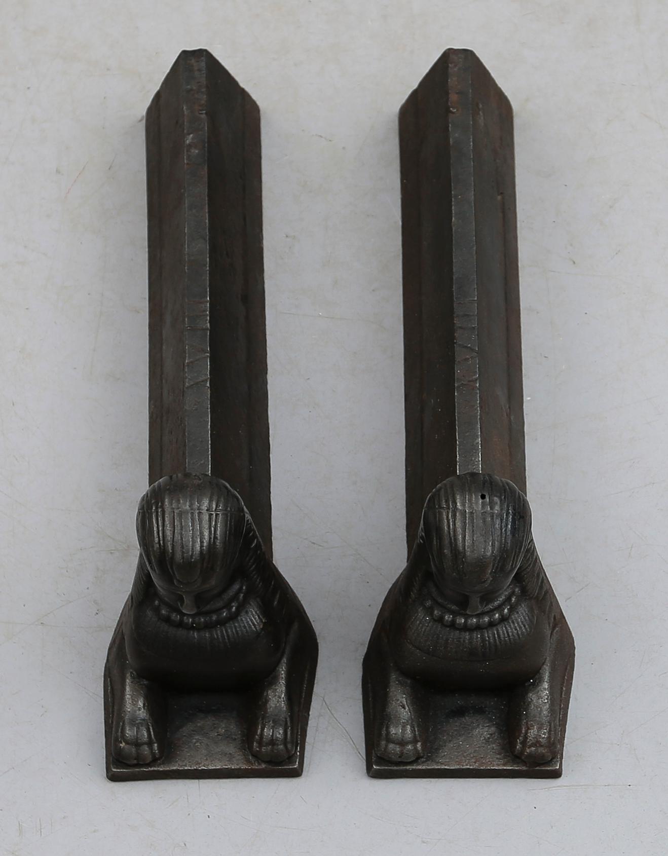 ELDHUNDAR, 1 par, gjutjärn, sannolikt tidigt 1900-tal.