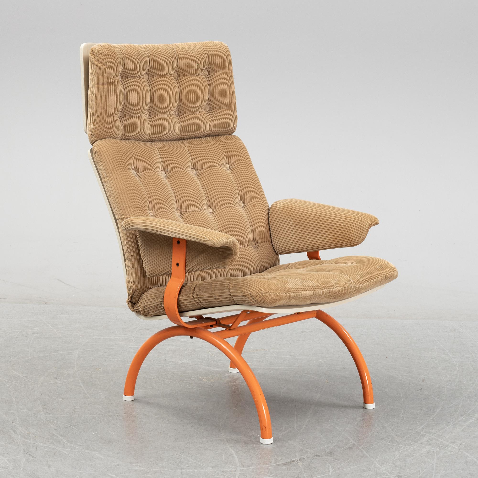 Sigurd Persson, an 'Expandra' easy chair, Åry Stålmöbler AB, circa 1970.