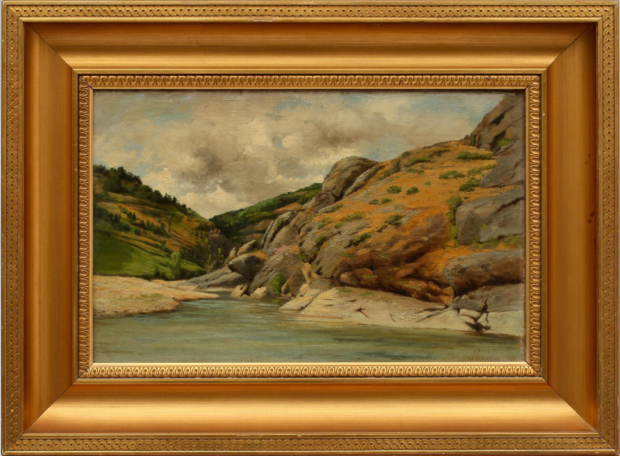 JEAN DESBROSSES, olja på duk, sign.