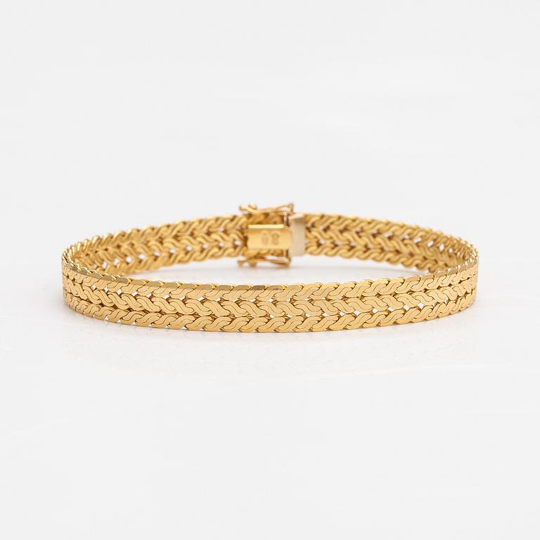 Armband, 18K guld. Unoaerre, Italien.