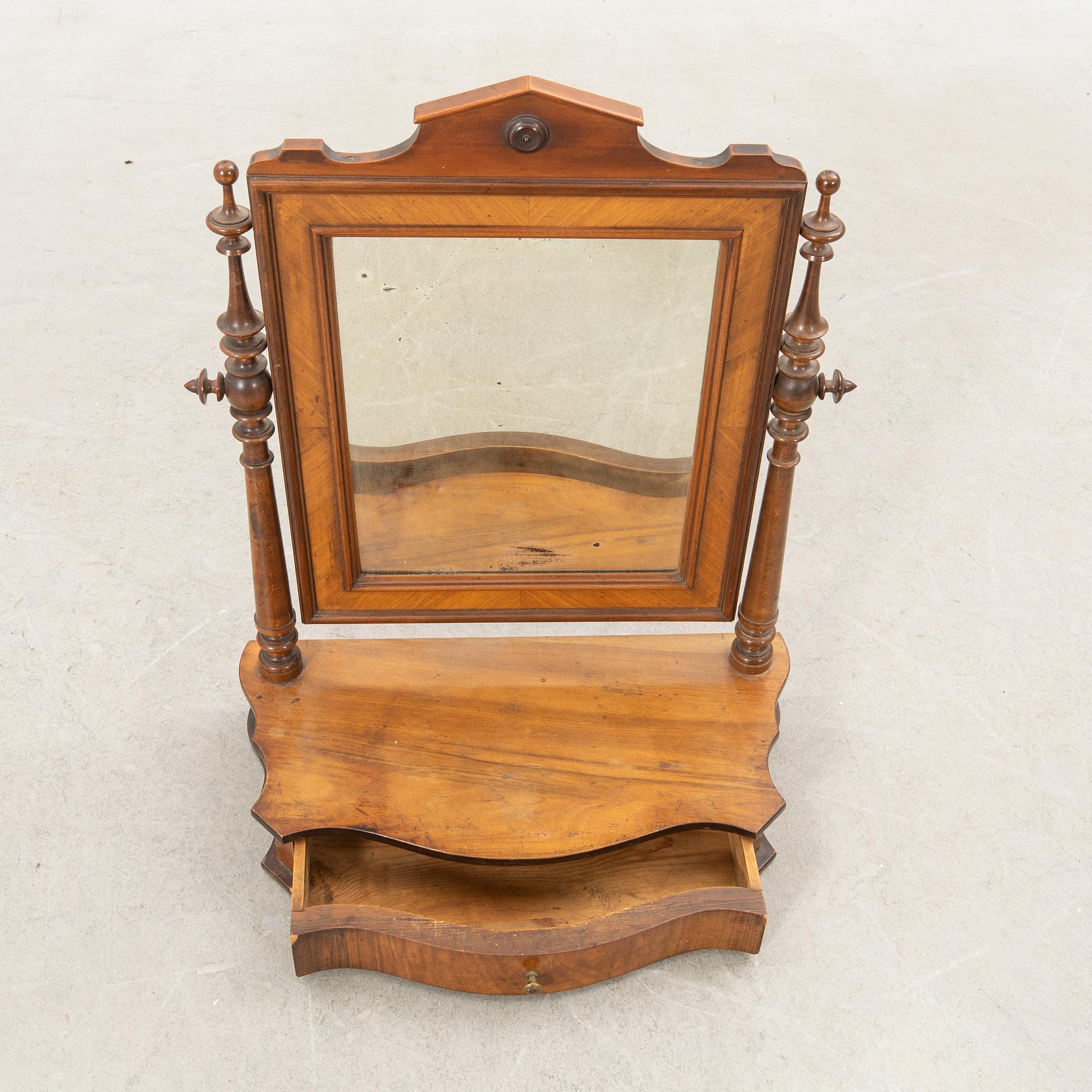 Table mirror Neo Rococo, late 20th century.