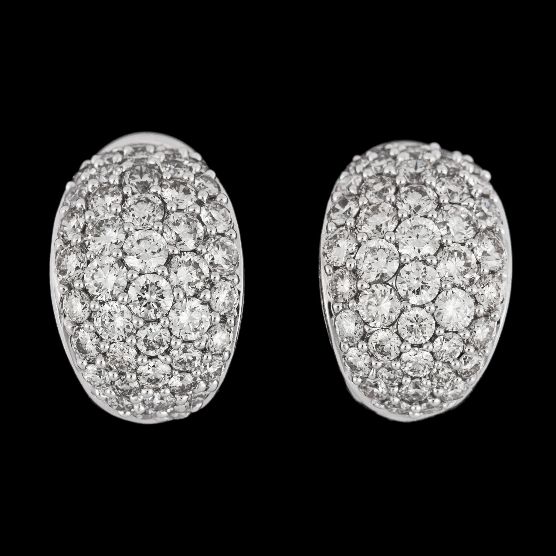 ÖRHÄNGEN, briljantslipade diamanter, 1.81 ct.