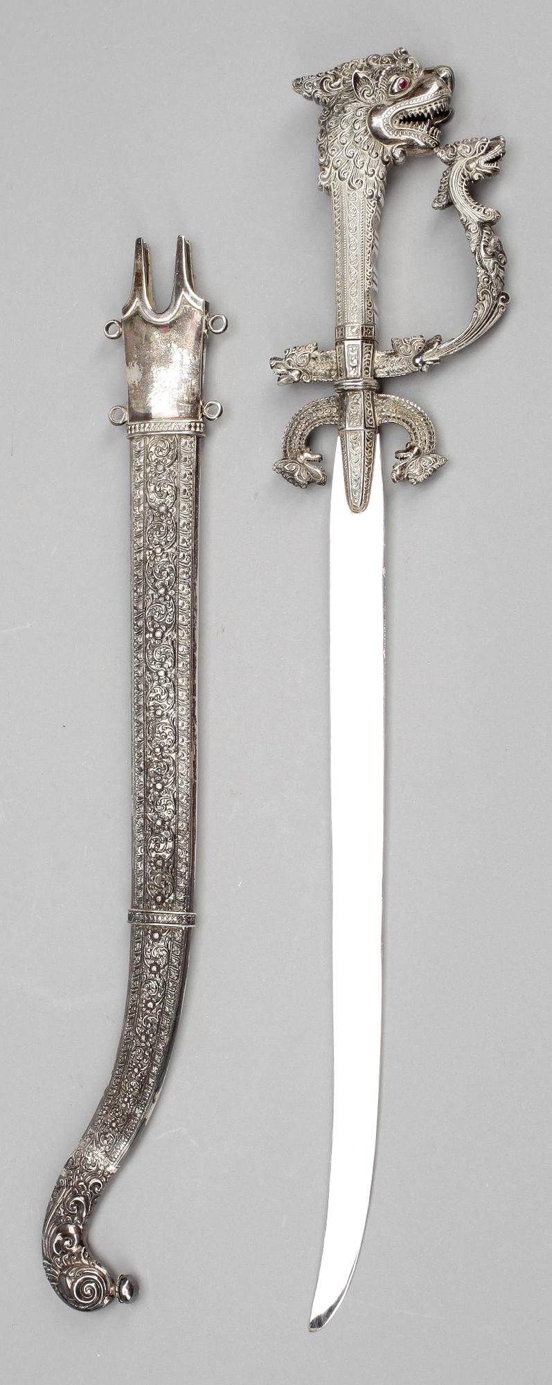 SABEL, silver, troligen Sri Lanka, 1900-tal.