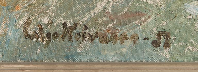 Lahja Koivunen, öljy kankaalle, signeerattu ja päivätty-52.