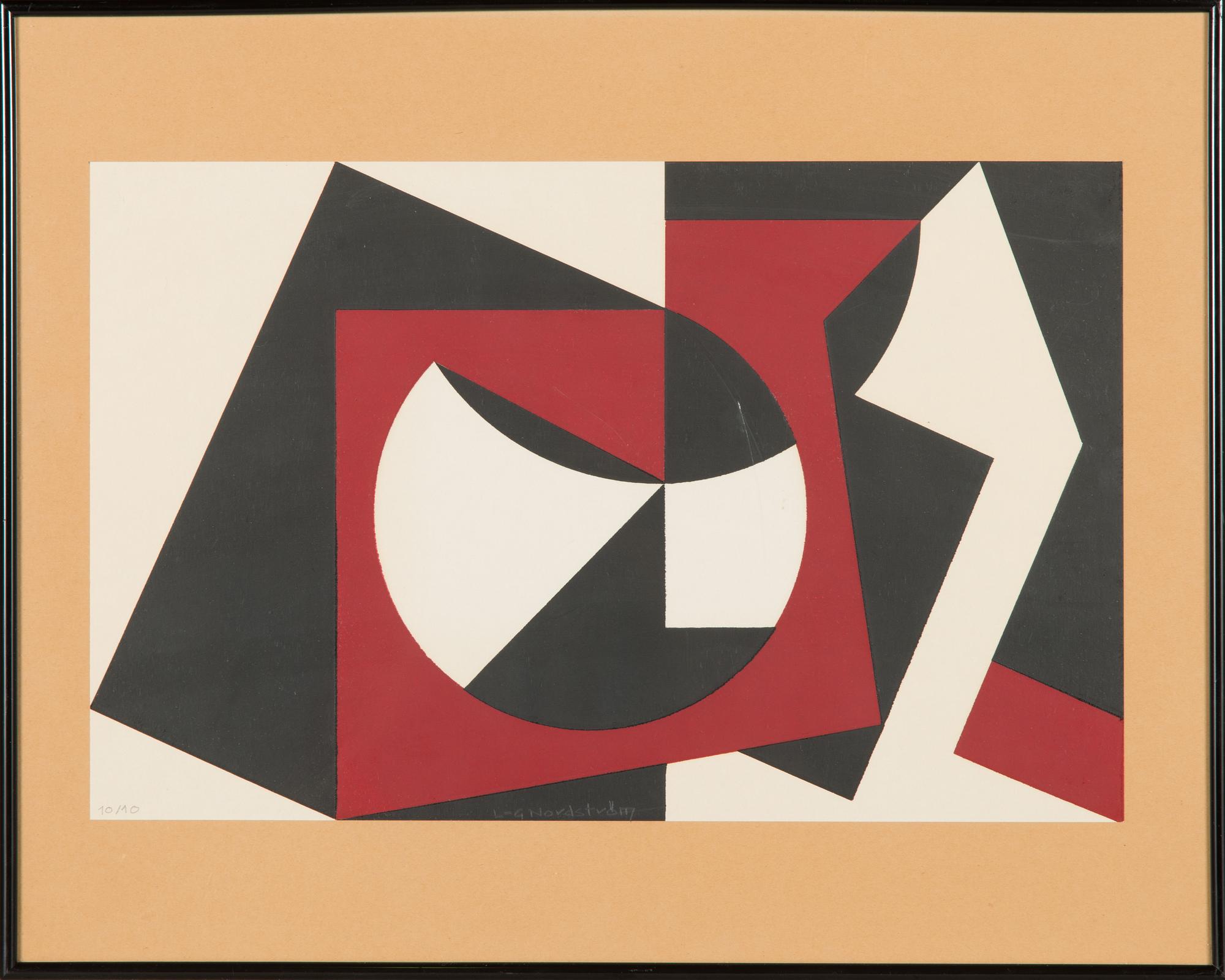 Lars-Gunnar Nordström, serigrafia, signeerattu ja numeroitu 10/10.