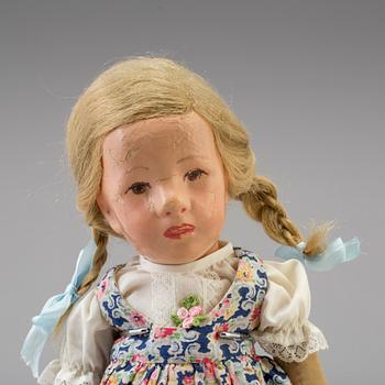 A Käthe Kruse doll, Germany, 1940's.