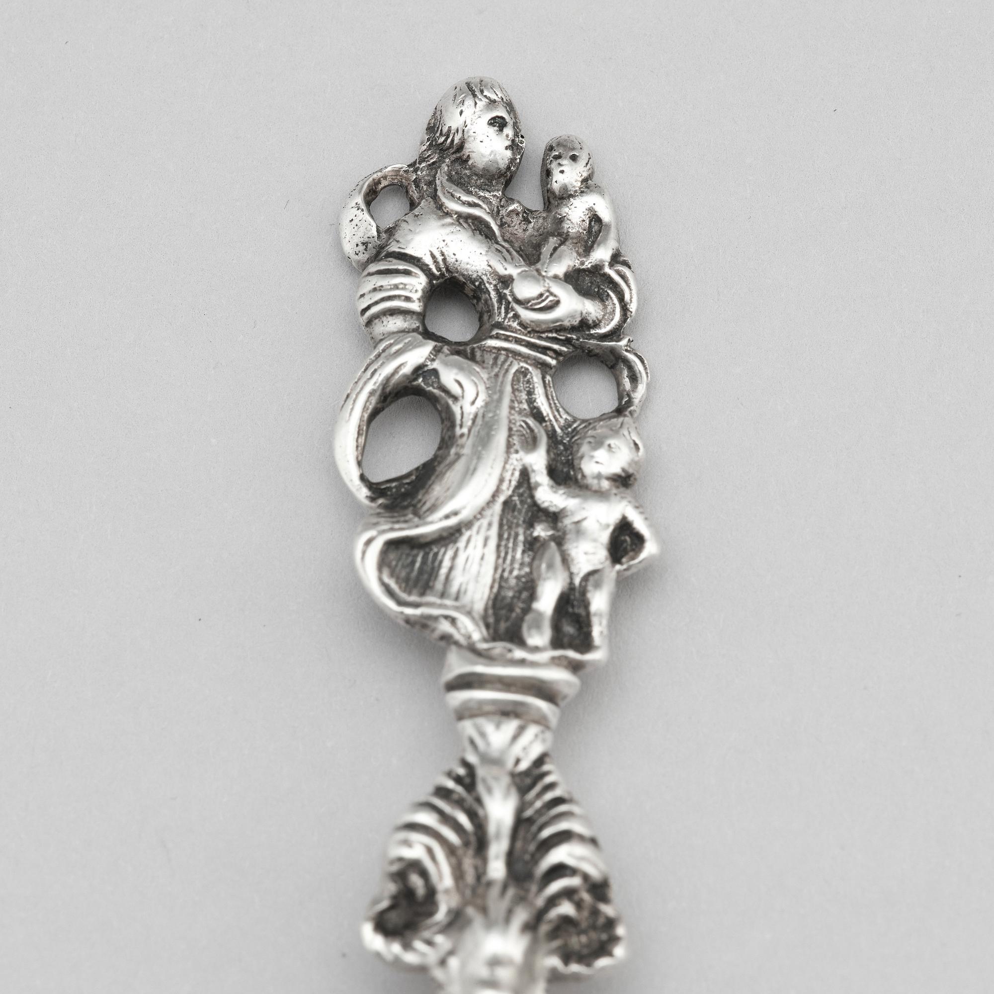 A Danish silver spoon, mark of Erik Stridbeck (1770-1842), Copenhagen.