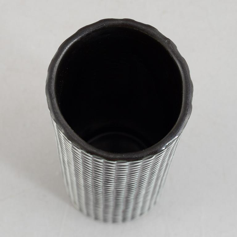 Stig Lindberg, vase, stoneware, "Domino", Gustavsberg.