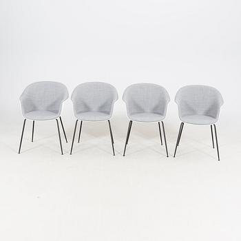 Four chairs, Gamfratesi, "Bat" for GUBI, contemporary.