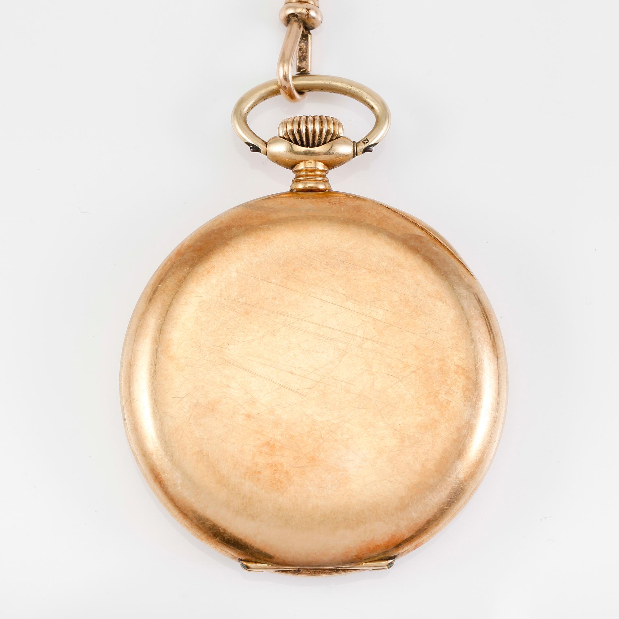 FICKUR, 14K guld, Zenith, 1900-talets första hälft.