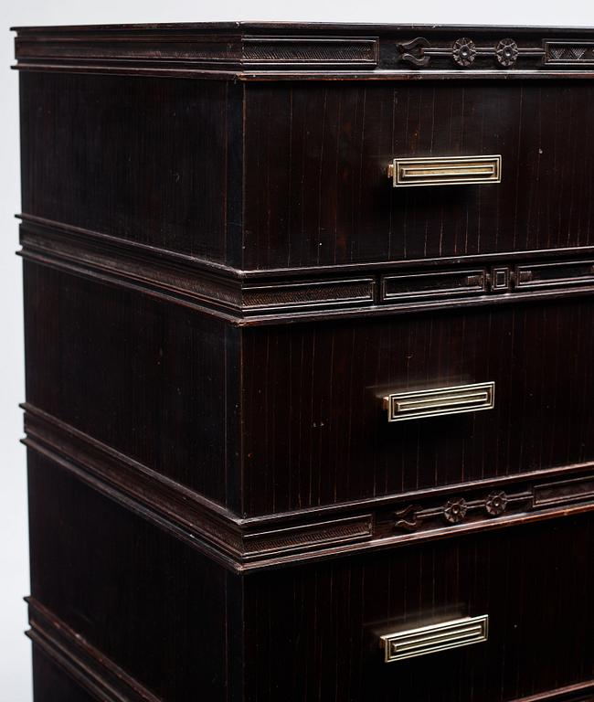 Axel Einar Hjorth, a macassar ebony chest of drawers, Nordiska Kompaniet, 1928, exhibited at the World's Fair in Barcelona 1929.