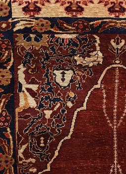 SEMI-ANTIQUE SILK ANATOLIAN. 189,5 x 124 cm.