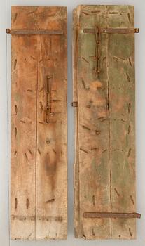 DÖRRAR, 1 par, orientaliska, 1800-tal.