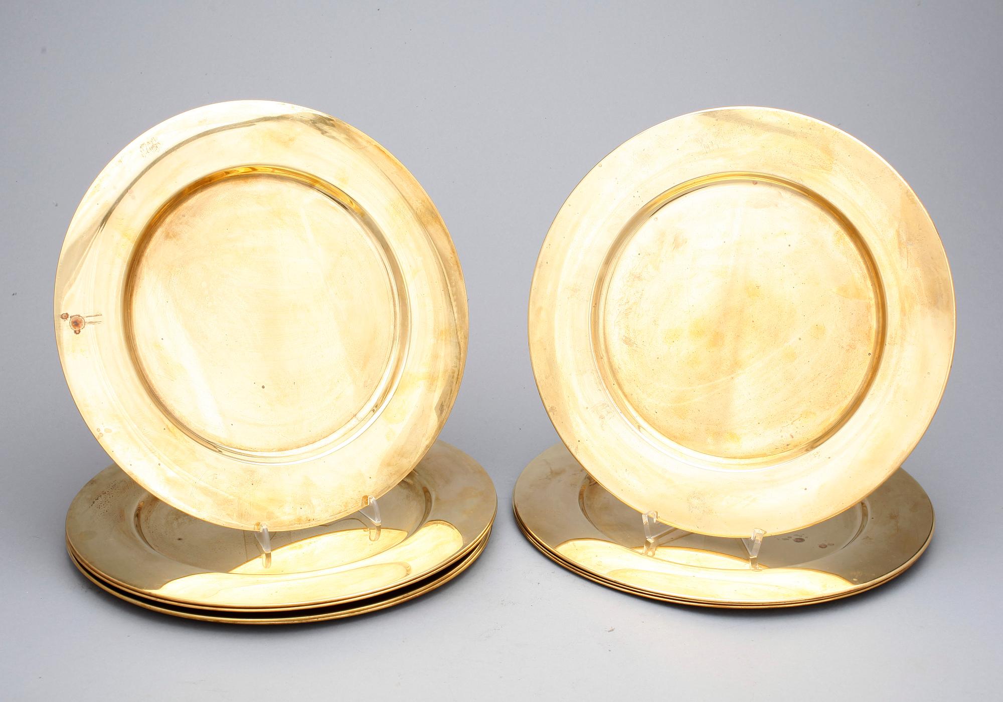 KUVERTTALLRIKAR, 10 st snarlika, mässing. Bl a Stelton.