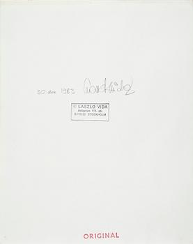 LAZLO VIDA, fotografi, sign och dat 1983 á tergo.